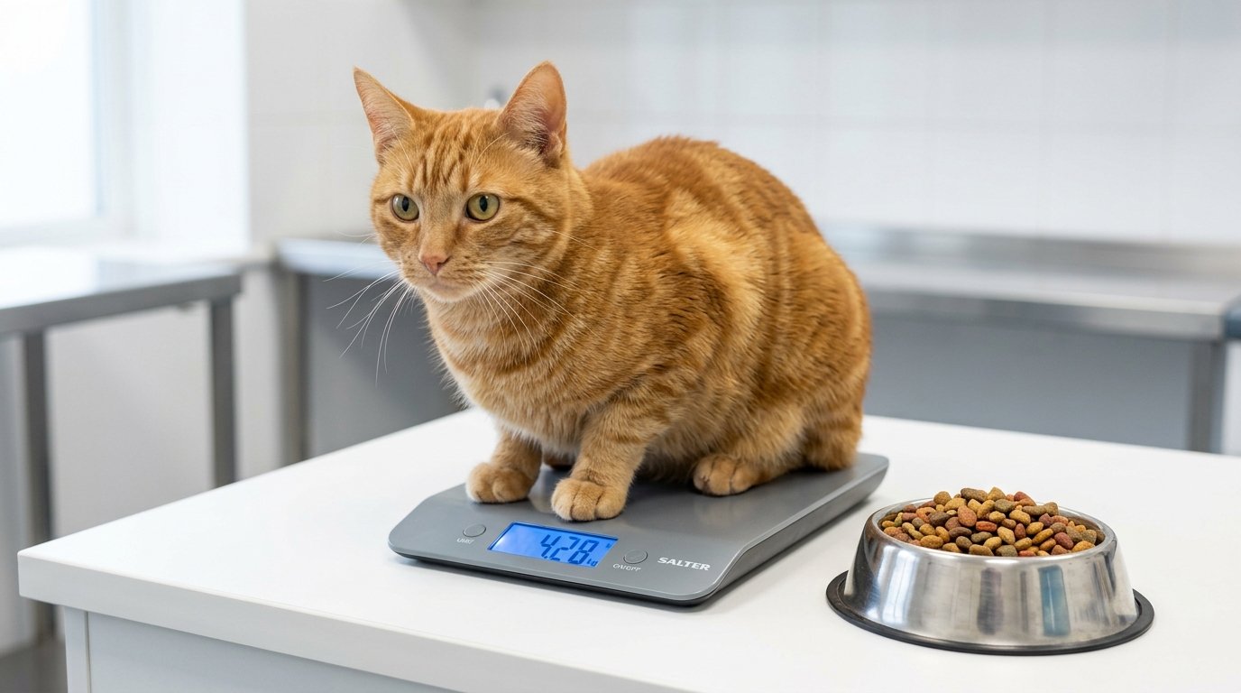Kısırlaştırma sonrası kedi beslenmesi ve hassas tartım kontrolü